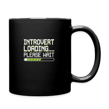 Introverted Gamer Declarer Calm - Full Colour Mug - black - Right