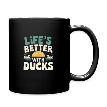 propriétaires de canards domestiques, amoureux des canards, - Mug uni - noir - Droite