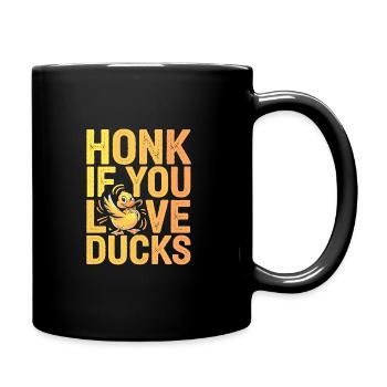 propriétaires de canards domestiques, amoureux des canards, - Mug uni - noir - Droite