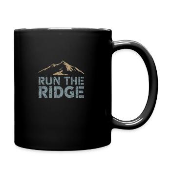 Running trails for trail running enthusiasts - Full Colour Mug - black - Right