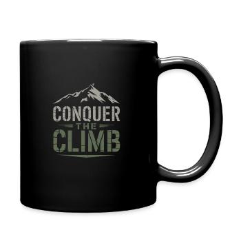 Running trails for trail running enthusiasts - Full Colour Mug - black - Right