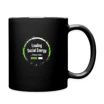 Introverted Gamer Declarer Calm - Full Colour Mug - black - Right