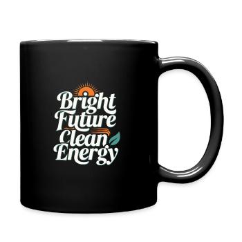 Solar Power Renewable Energy Sustainable Living - Tasse einfarbig - Schwarz - Rechts