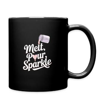 Handmade, creative candles to make yourself - Full Colour Mug - black - Right