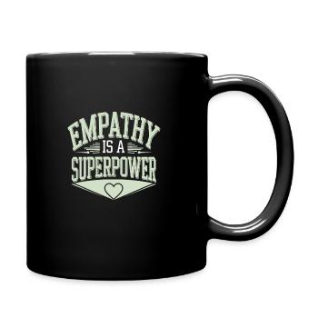 Emotional Intelligence Empathy Advocate Mindful - Full Colour Mug - black - Right