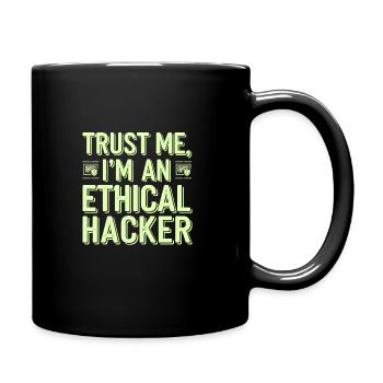 Ethical Hacking Cybersecurity Digital - Full Colour Mug - black - Right