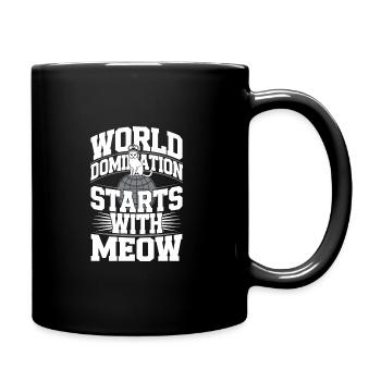 Katzenliebhaber, Dunkler Humor, Frecher, - Tasse einfarbig - Schwarz - Rechts