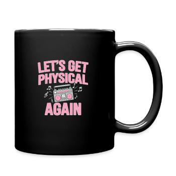 Amateurs de fitness des années 80 Entraînement rétro et - Mug uni - noir - Droite