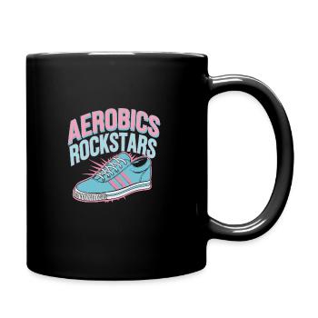 Amateurs de fitness des années 80 Entraînement rétro et - Mug uni - noir - Droite