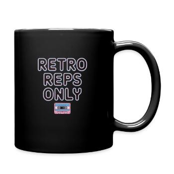 Amateurs de fitness des années 80 Entraînement rétro et - Mug uni - noir - Droite
