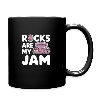Rock Tumbling Amateur Pierres Polies Et - Mug uni - noir - Droite