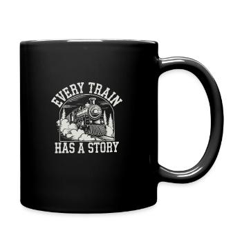 Railfan Passionné de train Amoureux des locomotives - Mug uni - noir - Droite