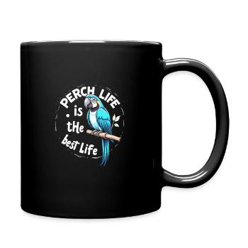 Papageienbesitzer Papageienleben Und Exotischer - Tasse einfarbig - Schwarz - Rechts