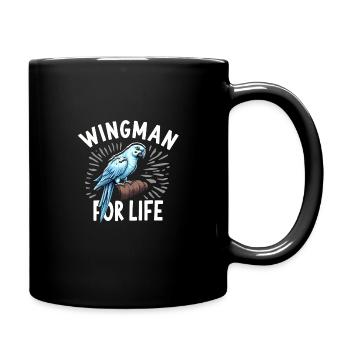 Papageienbesitzer Papageienleben Und Exotischer - Tasse einfarbig - Schwarz - Rechts
