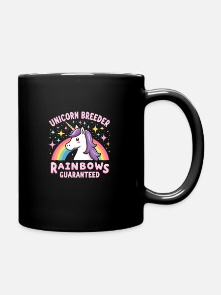 Einhorn-züchter Lustiges Magisches Wesen Und - Tasse einfarbig - Schwarz