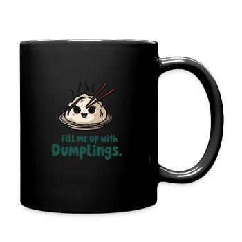 Dim-sum-liebhaber Chinesischer Küche Und Knödel - Tasse einfarbig - Schwarz - Rechts