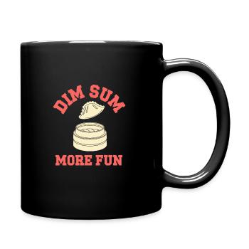 Dim-sum-liebhaber Chinesischer Küche Und Knödel - Tasse einfarbig - Schwarz - Rechts