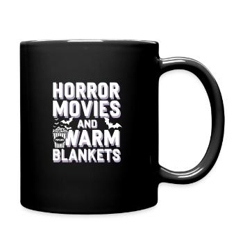 Cozy, Horror, Aesthetics, Spooky, Cozy - Full Colour Mug - black - Right