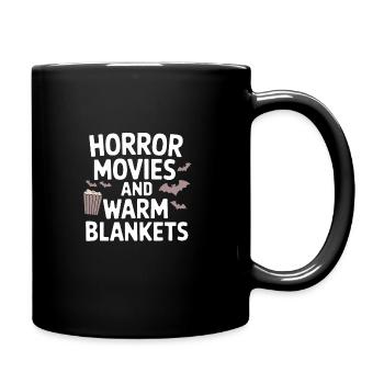 Cozy, Horror, Aesthetics, Spooky, Cozy - Full Colour Mug - black - Right