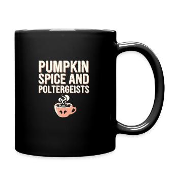 Cozy, Horror, Aesthetics, Spooky, Cozy - Full Colour Mug - black - Right