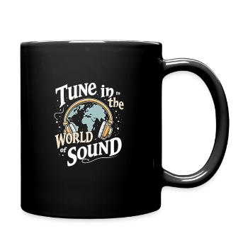 Headphone junkies Immersive audio premium sound - Full Colour Mug - black - Right
