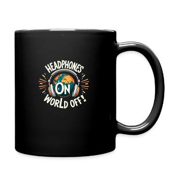 Accros aux écouteurs Un son immersif haut de gamme - Mug uni - noir - Droite