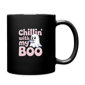 Paranormal Comedy Funny Ghost Humor Lighthearted - Full Colour Mug - black - Right