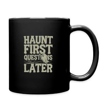 Paranormal Comedy Funny Ghost Humor Lighthearted - Full Colour Mug - black - Right