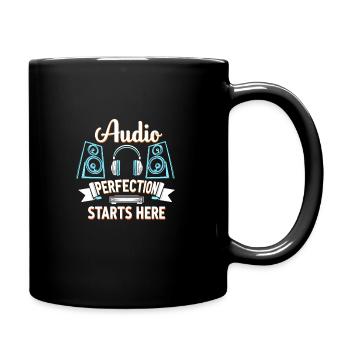 Hochwertiger Premium-sound Für Audiophile Kultur - Tasse einfarbig - Schwarz - Rechts