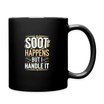 Ramoneur, cheminée traditionnelle - Mug uni - noir - Droite