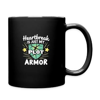 Trennungsermächtigung, Selbstliebe, Neuanfänge - Tasse einfarbig - Schwarz - Rechts