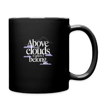 Cloud View, Relaxing Sky, Dreamy - Full Colour Mug - black - Right