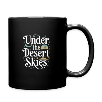 Desert wanderers, rugged trails and dry - Full Colour Mug - black - Right