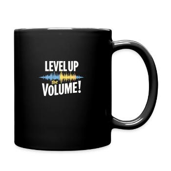 Music and gaming soundtracks with immersive audio - Full Colour Mug - black - Right