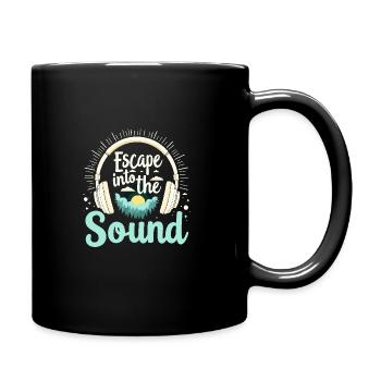 Accros aux écouteurs Un son immersif haut de gamme - Mug uni - noir - Droite