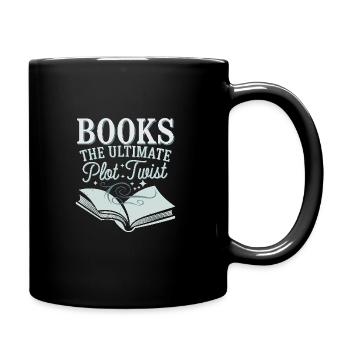 Book-like humour, Witty reading quotes, Literary - Full Colour Mug - black - Right