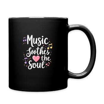 Music Therapy Emotional Healing Relaxation - Full Colour Mug - black - Right