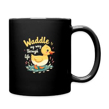 Nutztier-enten-enthusiasten Hinterhof-enten - Tasse einfarbig - Schwarz - Rechts