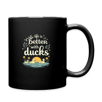 Nutztier-enten-enthusiasten Hinterhof-enten - Tasse einfarbig - Schwarz - Rechts