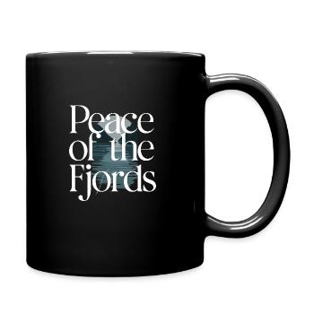 Skandinavische Ästhetik, Nordischer - Tasse einfarbig - Schwarz - Rechts