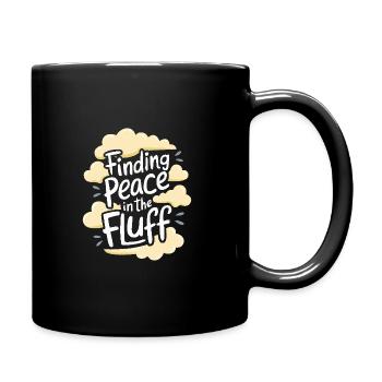 Wolkenblick, Entspannender Himmel, Verträumte - Tasse einfarbig - Schwarz - Rechts