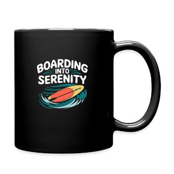 Paddleboarding SUP adventures, water sports in the - Full Colour Mug - black - Right