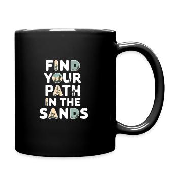 Desert wanderers, rugged trails and dry - Full Colour Mug - black - Right