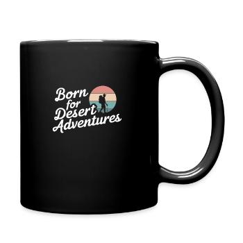 Desert wanderers, rugged trails and dry - Full Colour Mug - black - Right