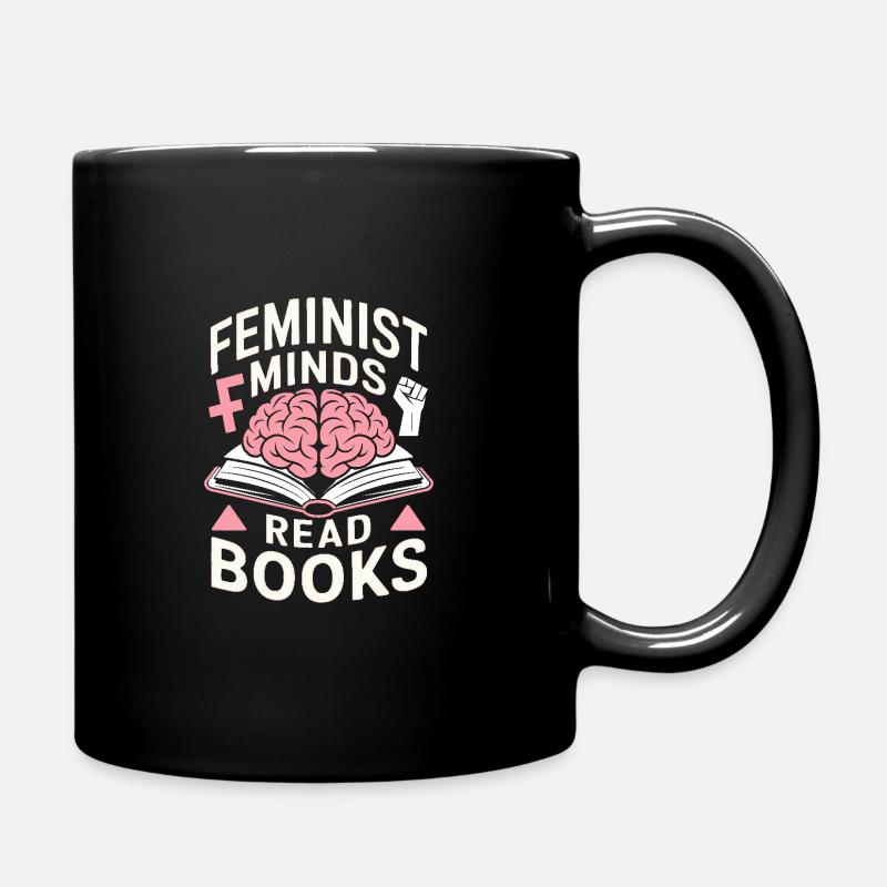 Féministes rat de bibliothèque Littérature féministe - Mug uni - noir