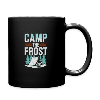Winter Camper Snow Camping Adventure - Full Colour Mug - black - Right