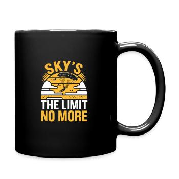 Skydiving Beginners Adventure Nerves - Full Colour Mug - black - Right