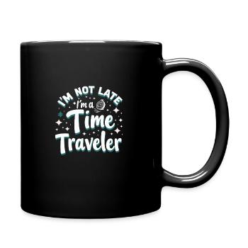 Passionné de voyage dans le temps qui s’intéresse à - Mug uni - noir - Droite