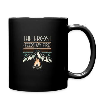 Winter Camper Snow Camping Adventure - Full Colour Mug - black - Right