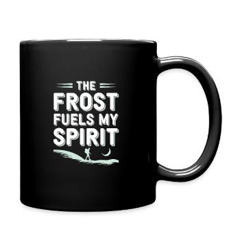 Winter Camper Snow Camping Adventure - Full Colour Mug - black - Right